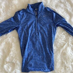 Nike Blue Quarter-Zip Pullover